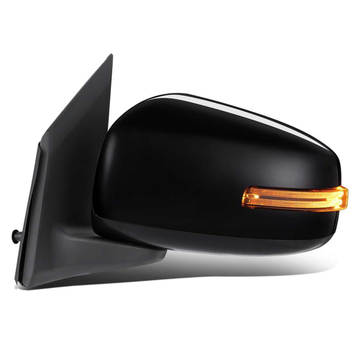 RETROVISOR MIRROR - OEM - 14-15 MITSUBISHI MIRAGE, COLT - POWERED - W/ SIGNAL LIGHT - FOLDING - BLACK MATERIAL - LEFT