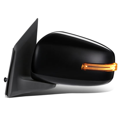 RETROVISOR MIRROR - OEM - 14-15 MITSUBISHI MIRAGE, COLT - POWERED - W/ SIGNAL LIGHT - FOLDING - BLACK MATERIAL - LEFT