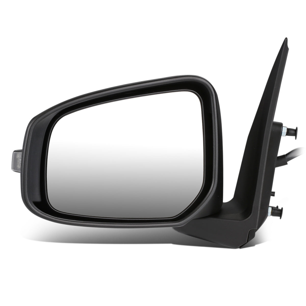 RETROVISOR MIRROR - OEM - 14-15 MITSUBISHI MIRAGE, COLT - POWERED - W/ SIGNAL LIGHT - FOLDING - BLACK MATERIAL - LEFT