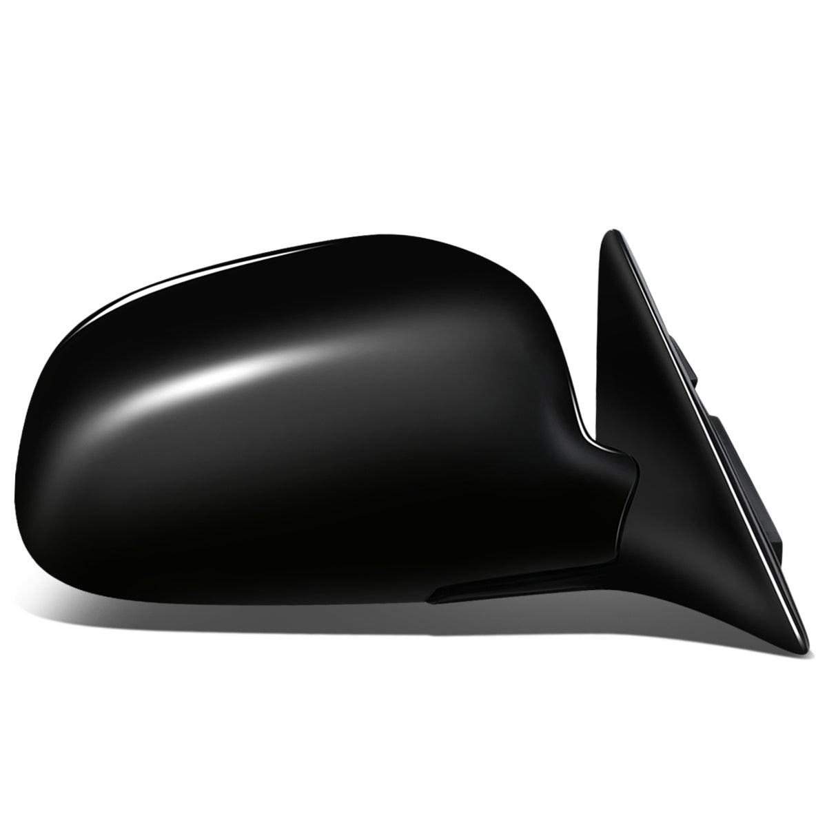 RETROVISOR MIRROR - OEM - 93-96 MITSUBISHI LANCER, MIRAGE - POWERED - FOLDING - BLACK MATERIAL - RIGHT