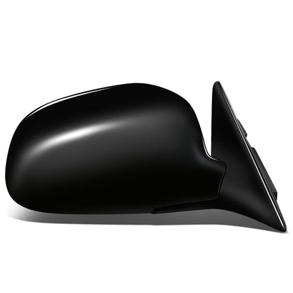 RETROVISOR MIRROR - OEM - 93-96 MITSUBISHI LANCER, MIRAGE - POWERED - FOLDING - BLACK MATERIAL - RIGHT