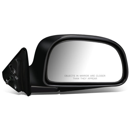 RETROVISOR MIRROR - OEM - 93-96 MITSUBISHI LANCER, MIRAGE - POWERED - FOLDING - BLACK MATERIAL - RIGHT