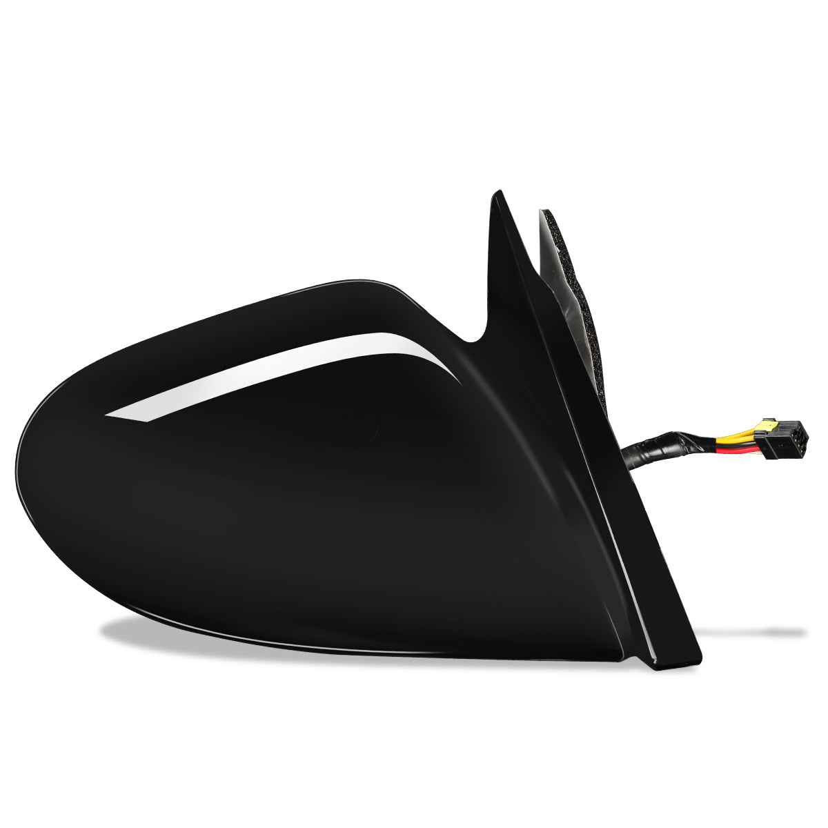 RETROVISOR MIRROR - OEM - 95-97 CHRYSLER SEBRING - POWERED - HEATED - PAINTABLE - BLACK - RIGHT