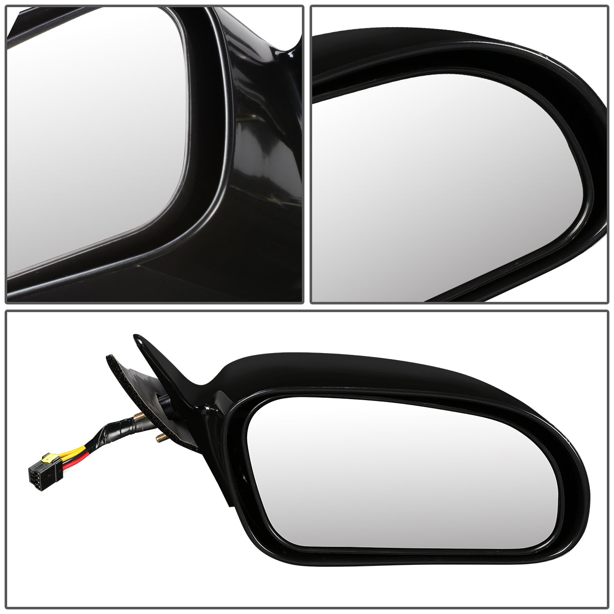 RETROVISOR MIRROR - OEM - 99-00 CHRYSLER SEBRING - POWERED - PAINTABLE - BLACK - RIGHT