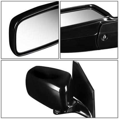 RETROVISOR MIRROR - OEM - 02-07 MITSUBISHI LANCER - MANUAL - PAINTABLE - BLACK - RIGHT
