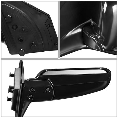 RETROVISOR MIRROR - OEM - 02-07 MITSUBISHI LANCER - MANUAL - PAINTABLE - BLACK - RIGHT