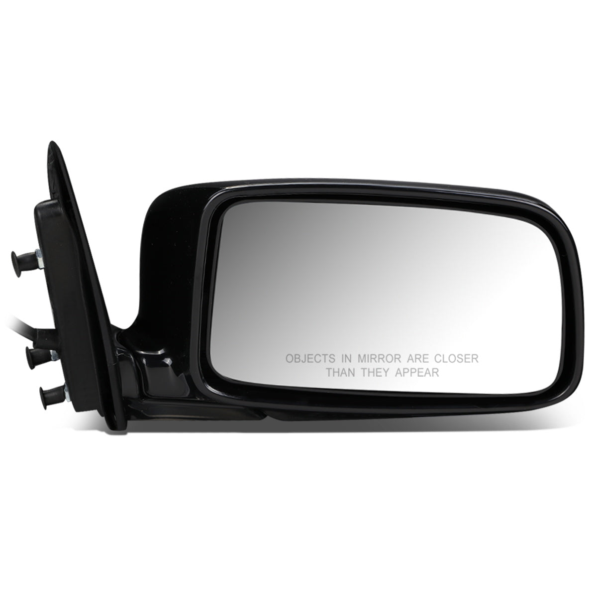 RETROVISOR MIRROR - OEM - 02-07 MITSUBISHI LANCER - POWERED - FOLDING - BLACK MATERIAL - RIGHT