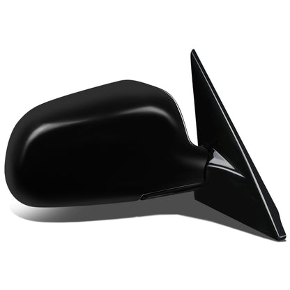 RETROVISOR MIRROR - OEM - 97-02 MITSUBISHI LANCER, MIRAGE - MANUAL - W/ CABLE - FOLDING - BLACK MATERIAL - RIGHT