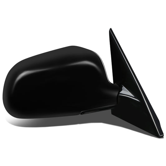 RETROVISOR MIRROR - OEM - 97-02 MITSUBISHI LANCER, MIRAGE - MANUAL - W/ CABLE - FOLDING - BLACK MATERIAL - RIGHT