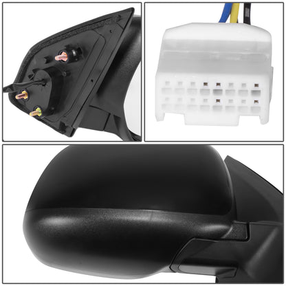 RETROVISOR MIRROR - OE STYLE - MITSUBISHI OUTLANDER 10-11 - MITSUBISHI OUTLANDER SPORT 11-24 - WITH POWER WITH HEATED GLASS - PASSENGER SIDE - PAINT TO MATCH - BLACK