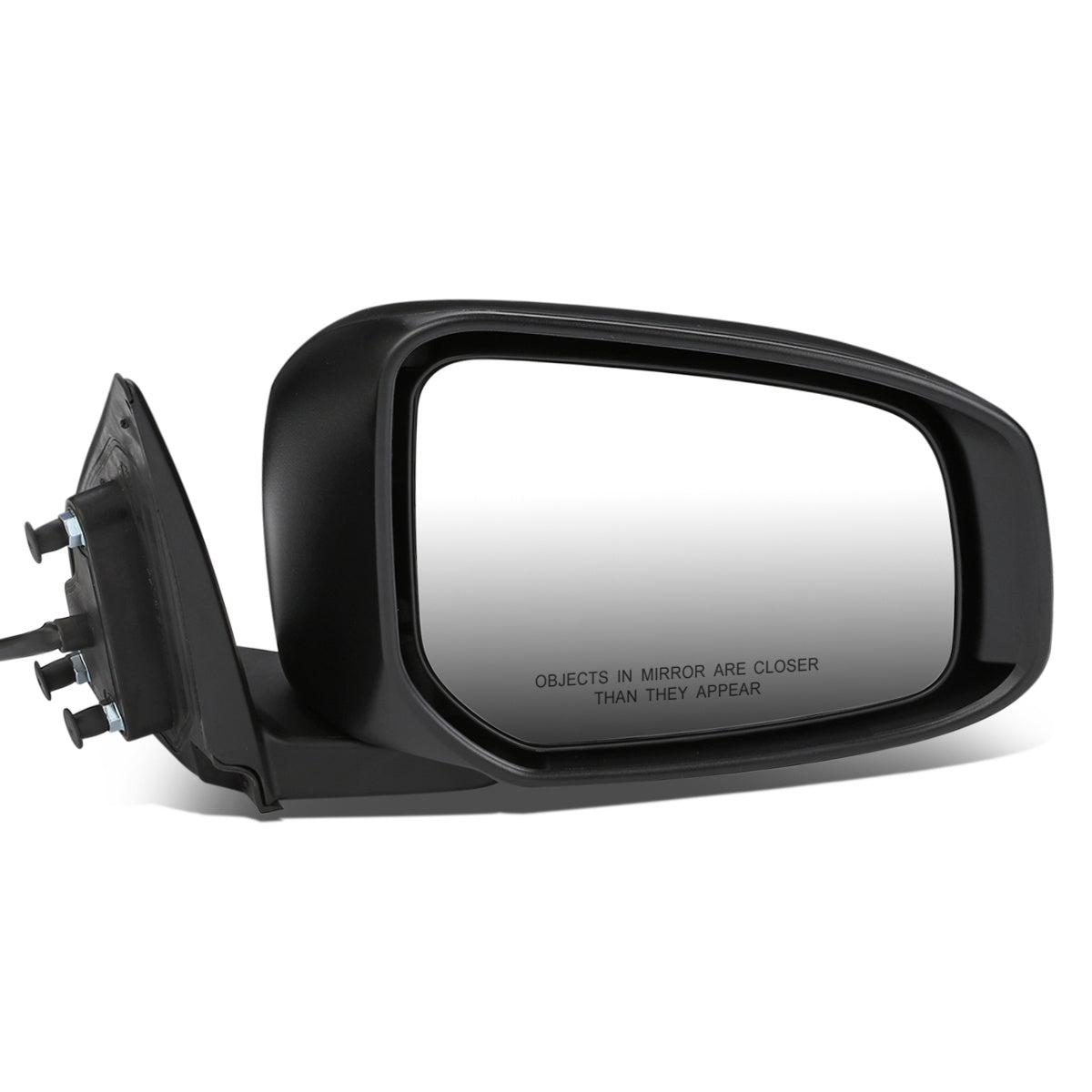 RETROVISOR MIRROR - OEM - 08-17 MITSUBISHI LANCER - POWERED - FOLDING - BLACK MATERIAL - RIGHT