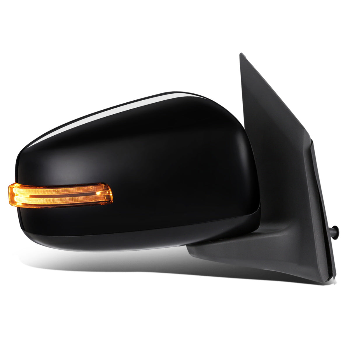 RETROVISOR MIRROR - OEM - 14-15 MITSUBISHI MIRAGE, COLT - POWERED - W/ SIGNAL LIGHT - FOLDING - BLACK MATERIAL - RIGHT