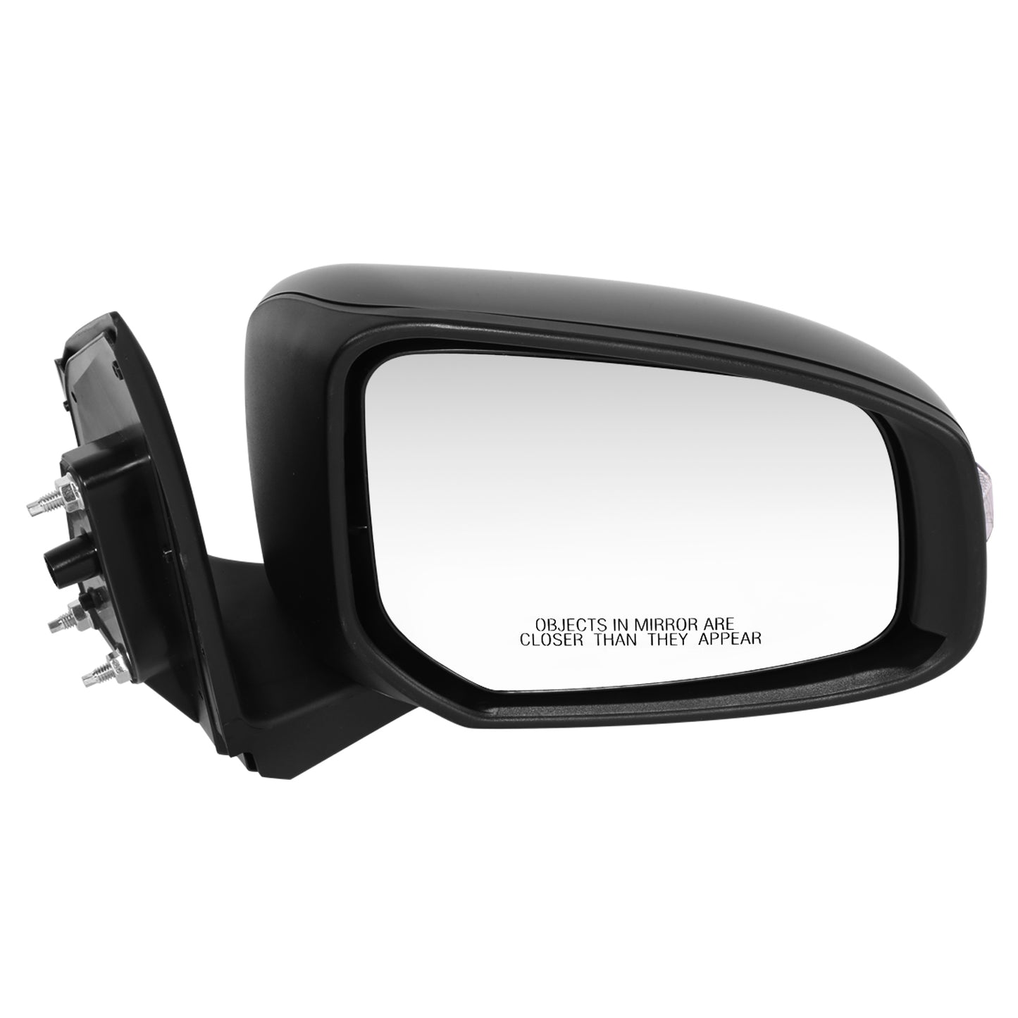 RETROVISOR MIRROR - OE STYLE - MITSUBISHI MIRAGE 15-24 - MITSUBISHI MIRAGE G4 17-24 - WITH POWER WITH HEATED WITH SIGNAL - PASSENGER SIDE - PAINT TO MATCH - BLACK