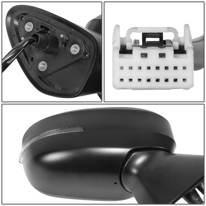 RETROVISOR MIRROR - OE STYLE - MITSUBISHI OUTLANDER 22-24 - WITH POWER WITH HEATED WITH SIGNAL WITH BLIND SPOT - PASSENGER SIDE - PAINT TO MATCH - BLACK