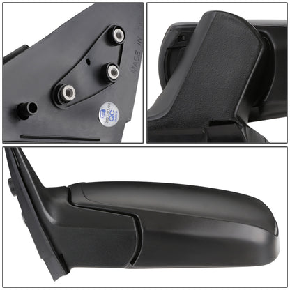 RETROVISOR MIRROR - OEM - 91-94 NISSAN SENTRA - MANUAL - FOLDING - TEXTURED - BLACK - LEFT