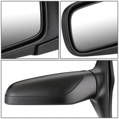 RETROVISOR MIRROR - OEM - 91-94 NISSAN SENTRA - MANUAL - FOLDING - TEXTURED - BLACK - LEFT