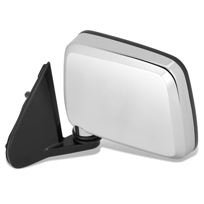 RETROVISOR MIRROR - OEM - 1986 NISSAN 720 / 86-94 NISSAN D21 PICKUP / 95-97 NISSAN PICKUP - MANUAL - CHROME - LEFT