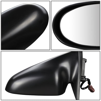 RETROVISOR MIRROR - OEM - 95-99 NISSAN SENTRA - POWERED - TEXTURED - BLACK - LEFT
