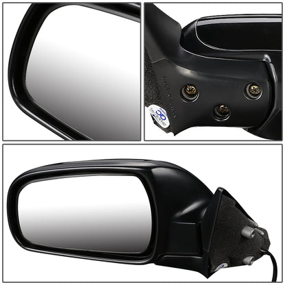 RETROVISOR MIRROR - OEM - 96-99 NISSAN MAXIMA / 96-99 INFINITI I30 - POWERED - TEXTURED - BLACK - LEFT