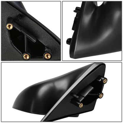 RETROVISOR MIRROR - OEM - 95-98 NISSAN 200SX / 95-99 NISSAN SENTRA - MANUAL - PAINTABLE - BLACK - LEFT