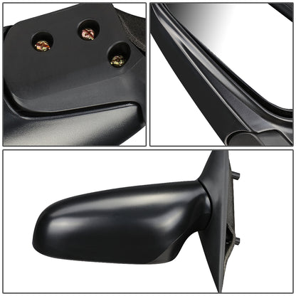 RETROVISOR MIRROR - OEM - 93-97 NISSAN BLUEBIRD U13, ALTIMA - POWERED - FOLDING - BLACK MATERIAL - LEFT