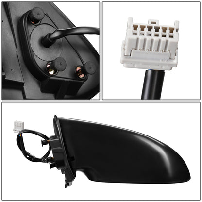 RETROVISOR MIRROR - OEM - 00-03 NISSAN SENTRA - POWERED - BLACK MATERIAL - LEFT