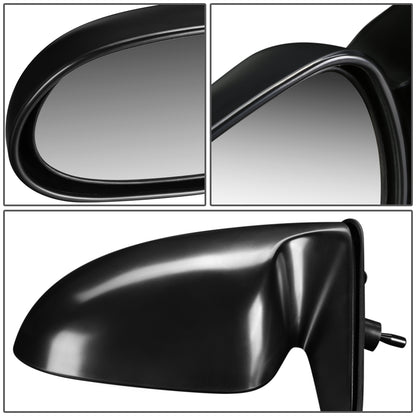 RETROVISOR MIRROR - OEM - 00-06 NISSAN SENTRA - MANUAL - PAINTABLE - BLACK - LEFT