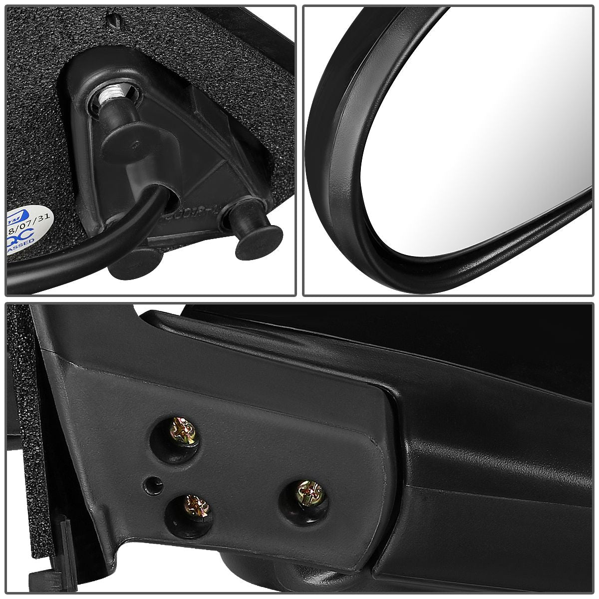 RETROVISOR MIRROR - OEM - 00-03 NISSAN MAXIMA / 00-01 INFINITI I30 / 02-04 INFINITI I35 - POWERED - HEATED - PAINTABLE - BLACK - LEFT