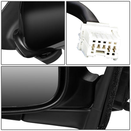 RETROVISOR MIRROR - OEM - 00-03 NISSAN MAXIMA / 00-01 INFINITI I30 / 02-04 INFINITI I35 - POWERED - HEATED - PAINTABLE - BLACK - LEFT