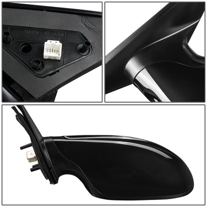 RETROVISOR MIRROR - OEM - 02-03 NISSAN ALTIMA - POWERED - PAINTABLE - BLACK - LEFT