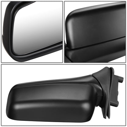 RETROVISOR MIRROR - OEM - 98-00 NISSAN FRONTIER - MANUAL - FOLDING - BLACK - LEFT