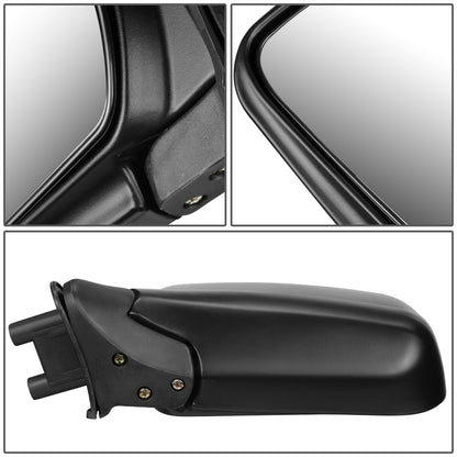 RETROVISOR MIRROR - OEM - 98-00 NISSAN FRONTIER - MANUAL - FOLDING - BLACK - LEFT