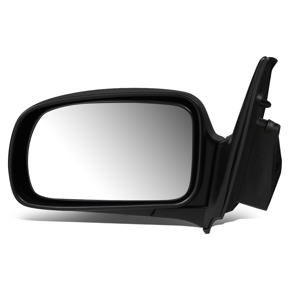 RETROVISOR MIRROR - OEM - 99-02 NISSAN QUEST - MANUAL - BLACK MATERIAL - LEFT