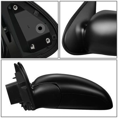 RETROVISOR MIRROR - OEM - 99-02 NISSAN QUEST - MANUAL - BLACK MATERIAL - LEFT