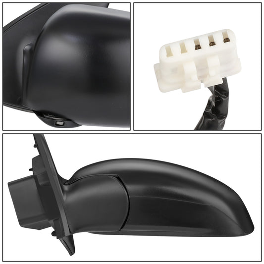 RETROVISOR MIRROR - OEM - 99-02 NISSAN QUEST - POWERED - FOLDING - BLACK MATERIAL - LEFT