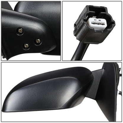 RETROVISOR MIRROR - OEM - 05-17 NISSAN FRONTIER / 05-15 NISSAN XTERRA / 05-12 NISSAN PATHFINDER - POWERED - TEXTURED - BLACK - LEFT