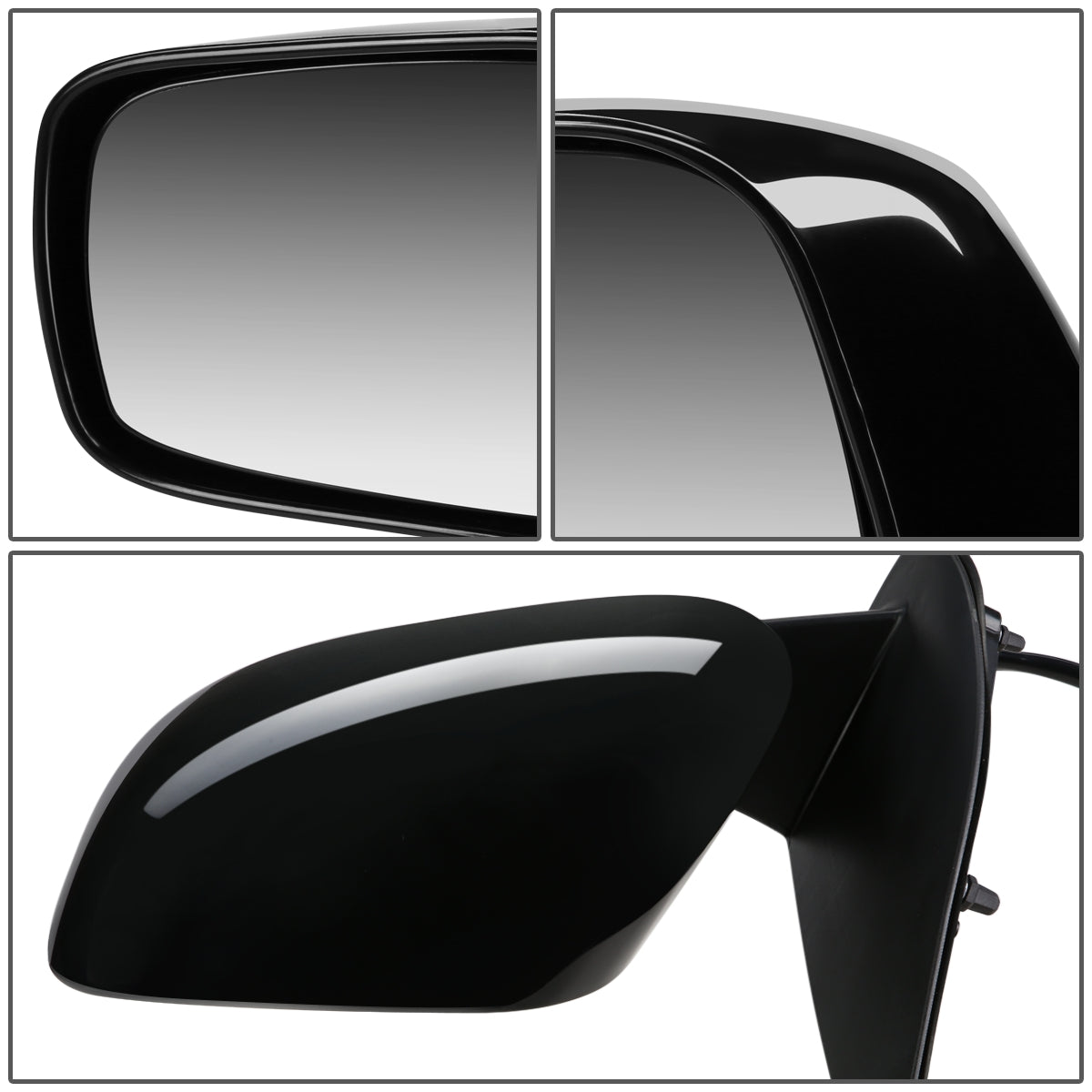 RETROVISOR MIRROR - OEM - 05-15 NISSAN FRONTIER / 05-15 NISSAN XTERRA - MANUAL - TEXTURED - BLACK - LEFT