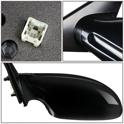 RETROVISOR MIRROR - OEM - 04-06 NISSAN ALTIMA - POWERED - HEATED - PAINTABLE - BLACK - LEFT