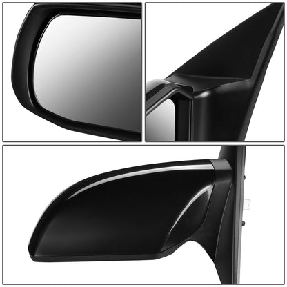 RETROVISOR MIRROR - OEM - 07-12 NISSAN ALTIMA SEDAN - POWERED - PAINTABLE - BLACK - LEFT