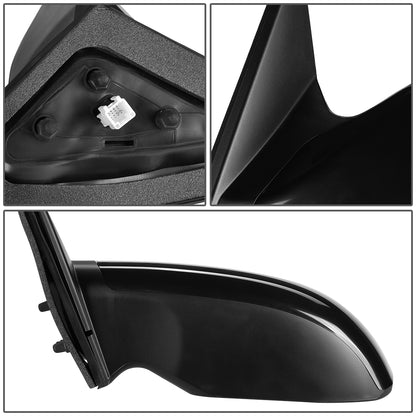 RETROVISOR MIRROR - OEM - 07-12 NISSAN ALTIMA SEDAN - POWERED - PAINTABLE - BLACK - LEFT