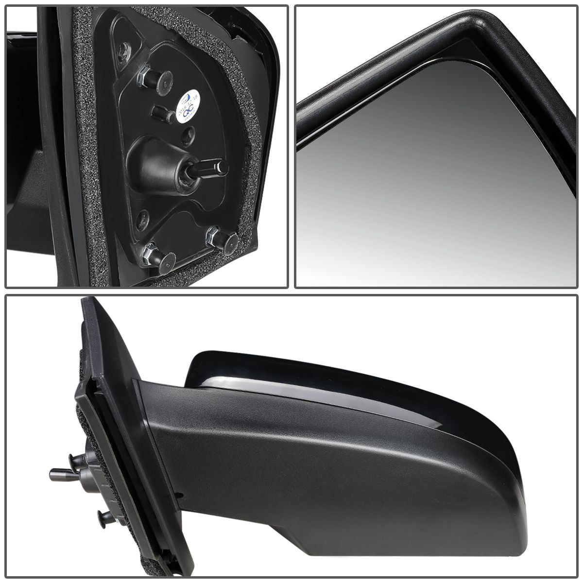 RETROVISOR MIRROR - OEM - 07-12 NISSAN SENTRA - MANUAL - PAINTABLE - BLACK - LEFT