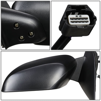 RETROVISOR MIRROR - OEM - 05-17 NISSAN FRONTIER - POWERED - HEATED - TEXTURED - BLACK - LEFT