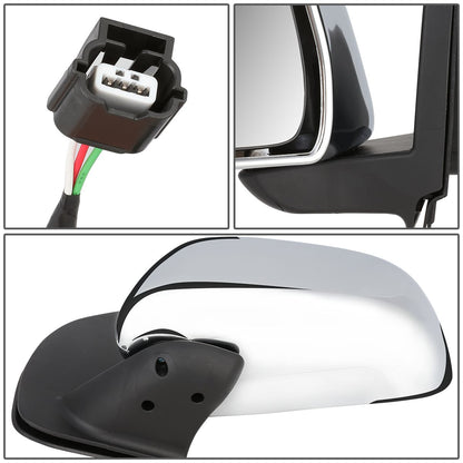 RETROVISOR MIRROR - OEM - 05-17 NISSAN FRONTIER / 05-15 NISSAN XTERRA - POWERED - CHROME - LEFT