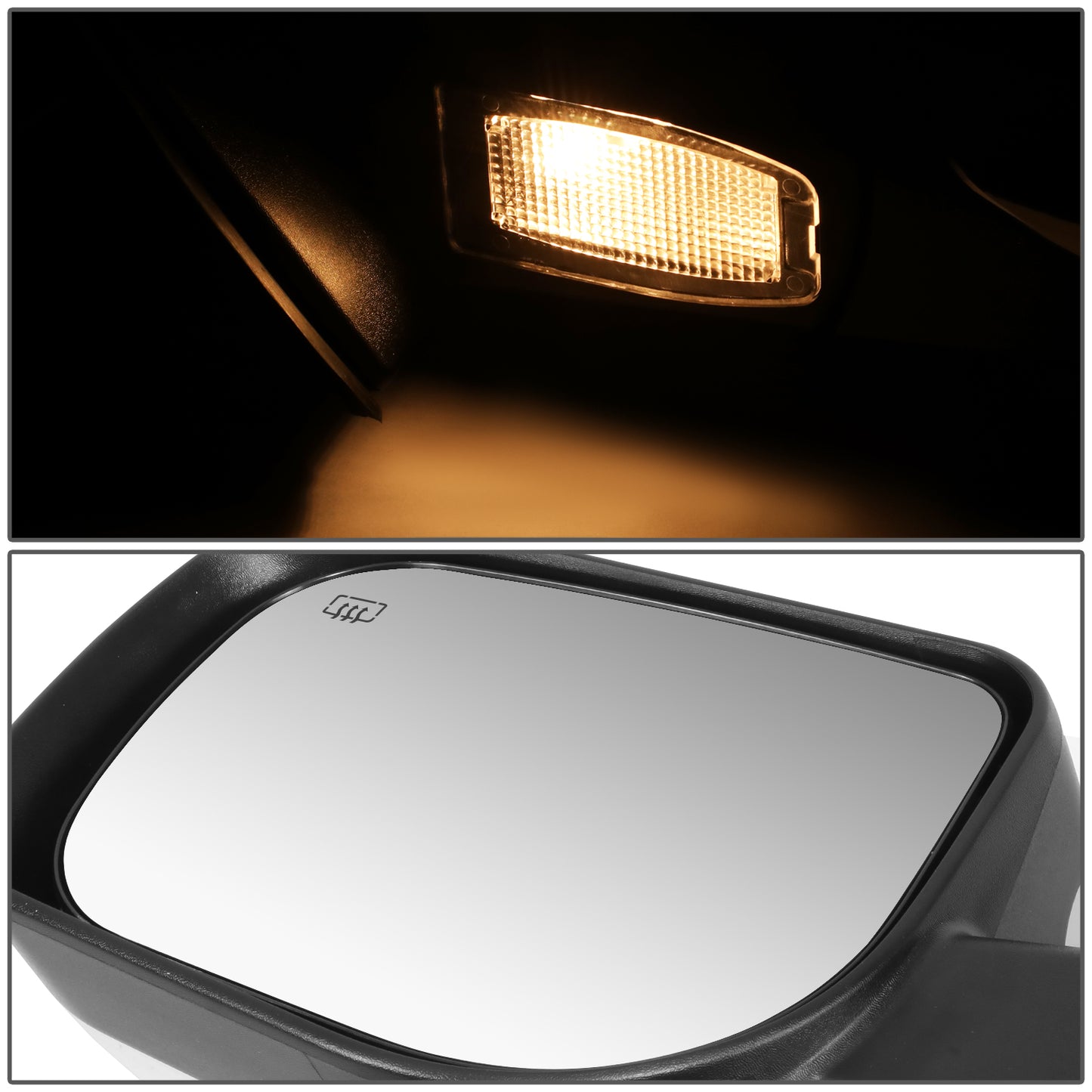 RETROVISOR MIRROR - OE STYLE - NISSAN TITAN 2004-2005 - WITH POWER WITH HEATED WITH LAMP WITH MEMORY - DRIVER LEFT SIDE - BLACK