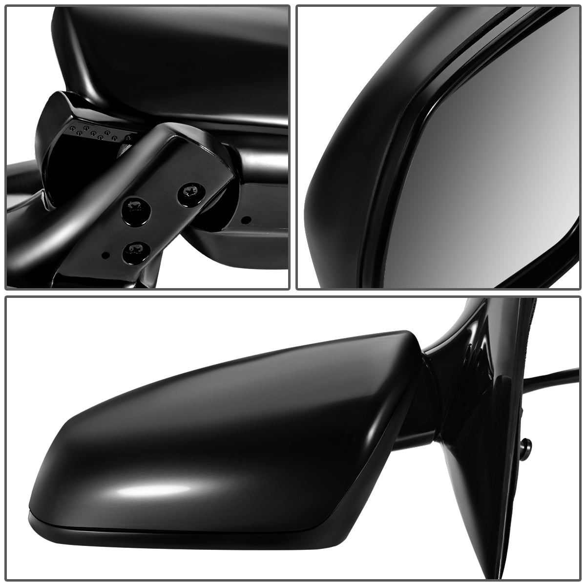 RETROVISOR MIRROR - OEM - 03-07 NISSAN MURANO - POWERED - W/ MEMORY - FOLDING - BLACK - LEFT