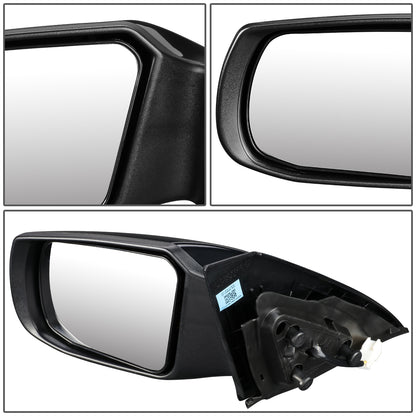 RETROVISOR MIRROR - OEM - 08-13 NISSAN ALTIMA COUPE - POWERED - PAINTABLE - BLACK - LEFT