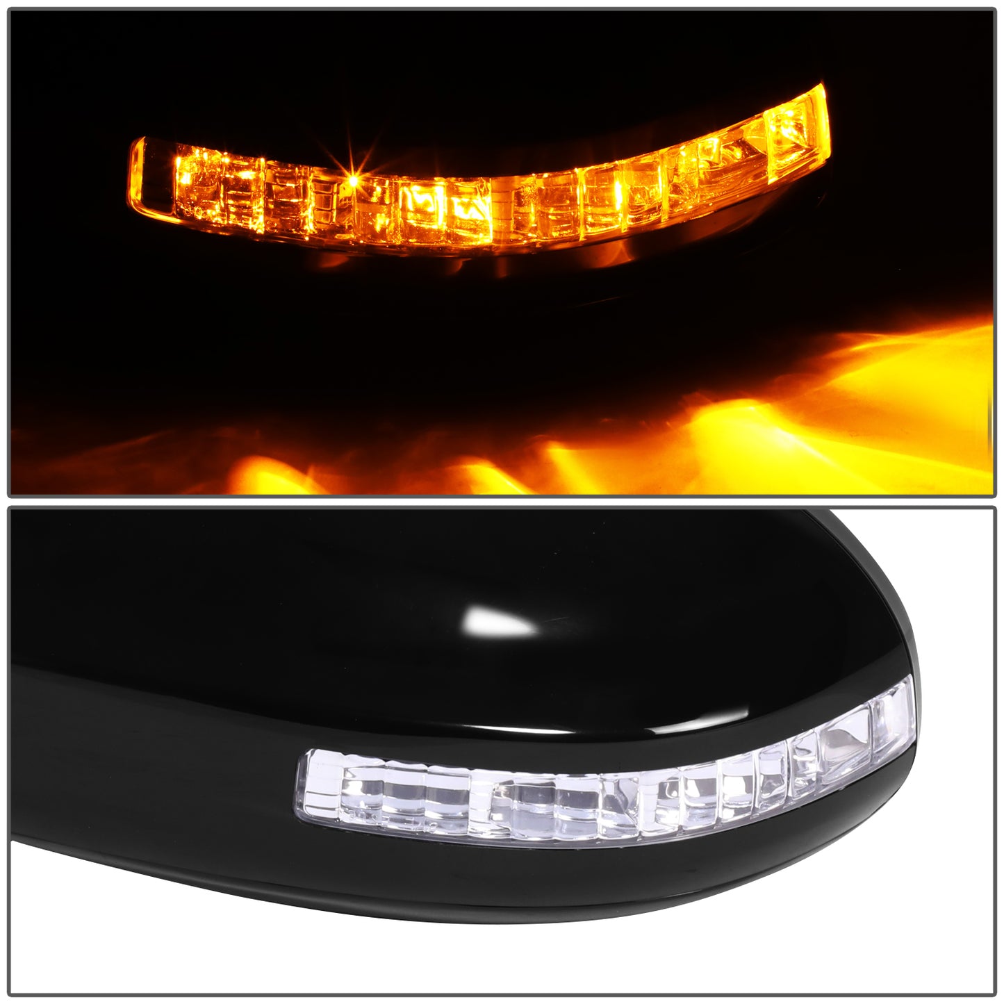 RETROVISOR MIRROR - OE STYLE - NISSAN MAXIMA 09-14 - WITH POWER GLASS WITH SIGNAL - DRIVER SIDE - PAINT TO MATCH - BLACK