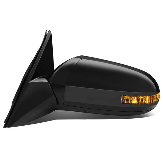 RETROVISOR MIRROR - OEM - 09-15 NISSAN MAXIMA - POWERED - W/ SIGNAL LIGHT - FOLDING - BLACK MATERIAL - LEFT