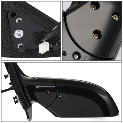 RETROVISOR MIRROR - OEM - 09-15 NISSAN MAXIMA - POWERED - W/ SIGNAL LIGHT - FOLDING - BLACK MATERIAL - LEFT