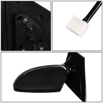 RETROVISOR MIRROR - OEM - 09-14 NISSAN MURANO - POWERED - HEATED - PAINTABLE - BLACK - LEFT